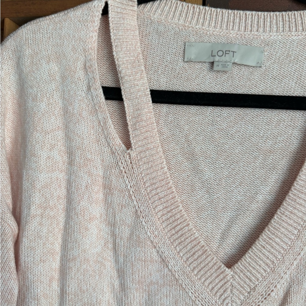 LOFT Women's Pink Sweater - Picture 3 of 4